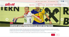 Desktop Screenshot of infrontsports.com